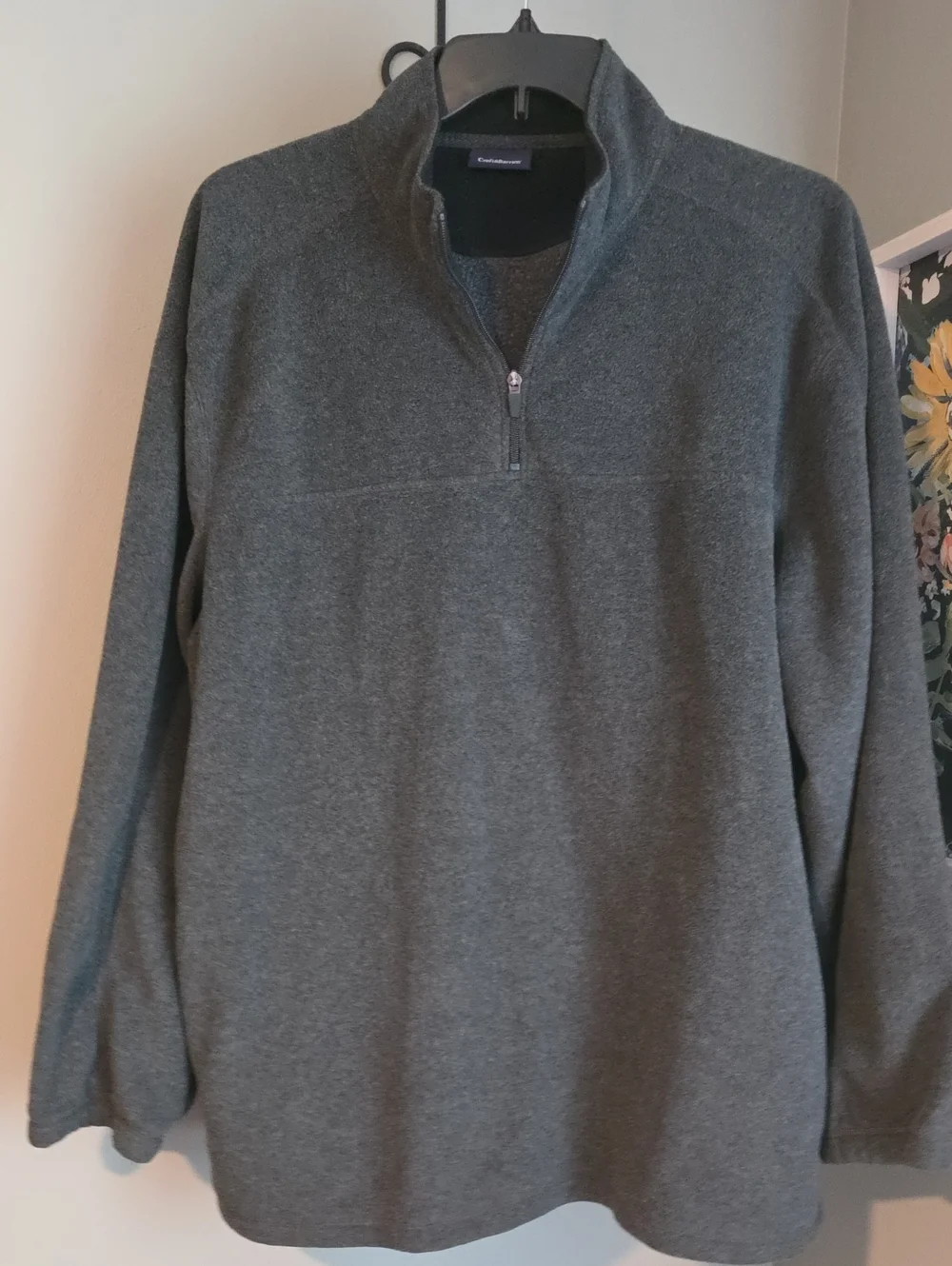 croft & barrow Men's Half-Zip Sweater - Charcoal Gray